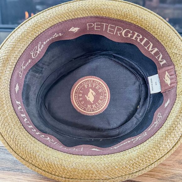 Vintage Peter Grimm True Character 1963 Follow the Rabbit Fedora-Paper Weave Tan - Picture 11 of 11
